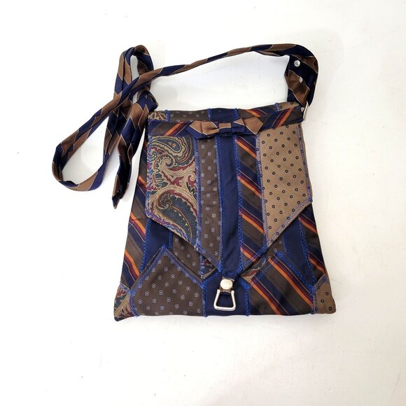 Handcrafted Alice Obie Original Shoulder Bag Patchwork Design With Adjustable St - Picture 1 of 9